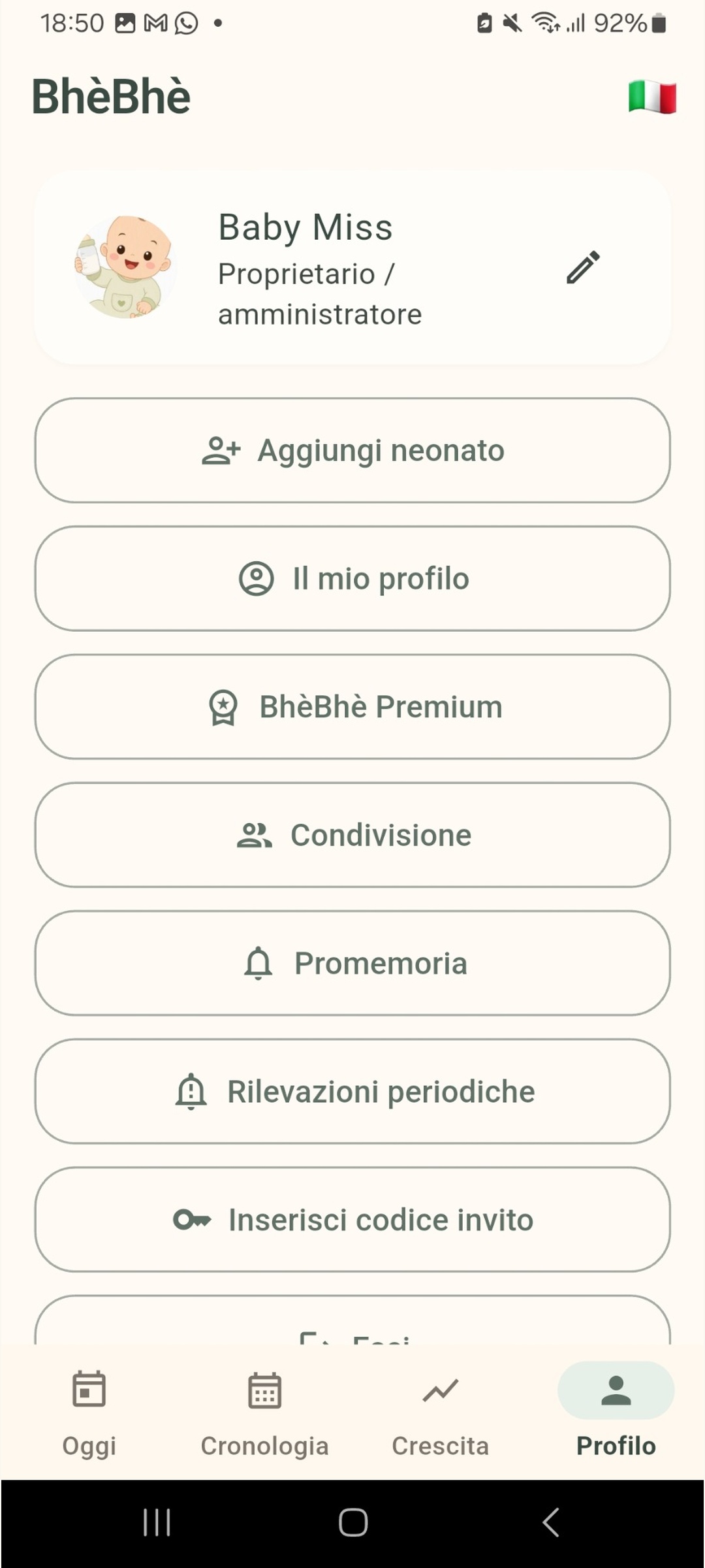 Schermata bhèbhè 3